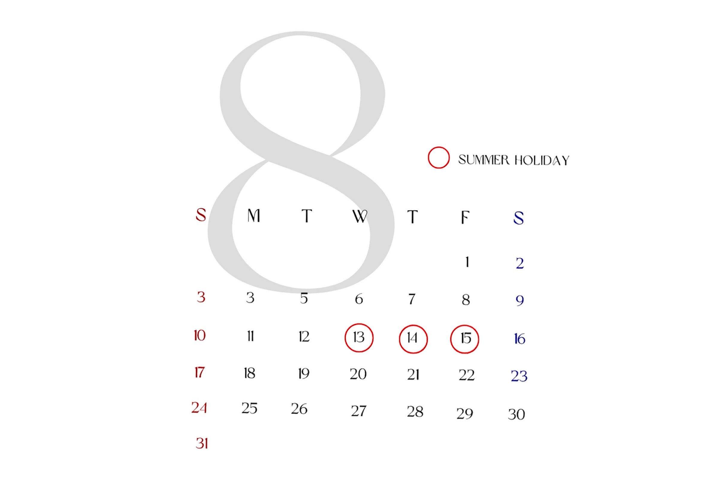 2025年 夏季休暇のお知らせ